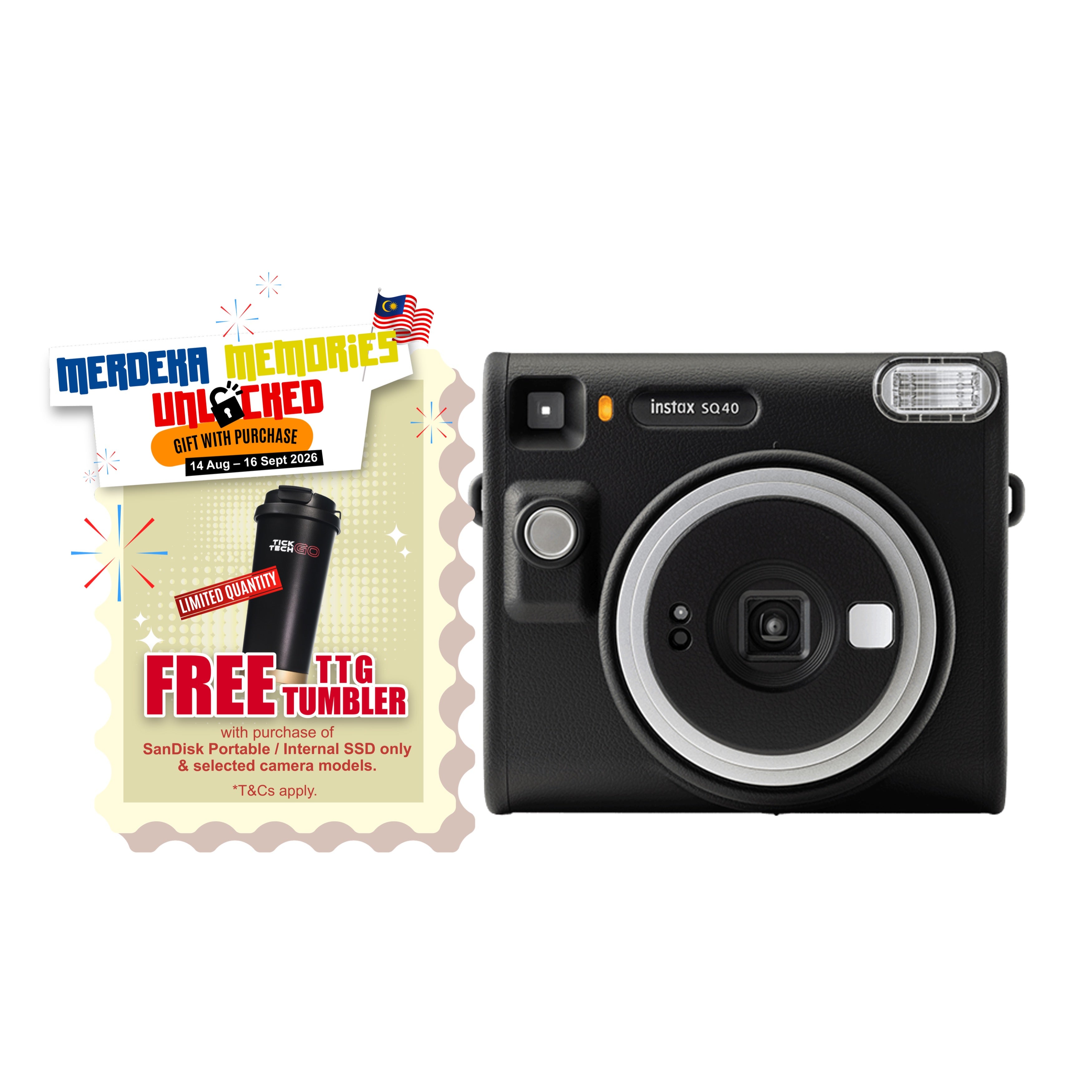 FUJIFILM Instax Square SQ40-Instant Camera-futuromic